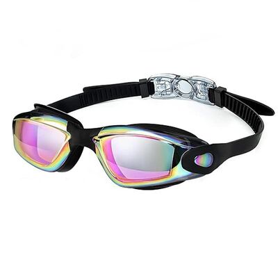 Underwater Sport Adult Swimming Goggles with Customized Logo Silicone swimming goggles with integrated nose clip and earplugs