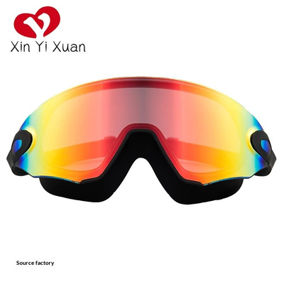 High-Definition Anti-Fog Waterproof Swimming Goggles for Adults with Silicone Straps and PC Lenses