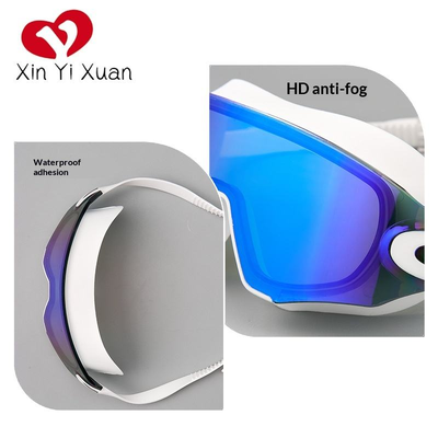 High-Definition Anti-Fog Waterproof Swimming Goggles for Adults with Silicone Straps and PC Lenses