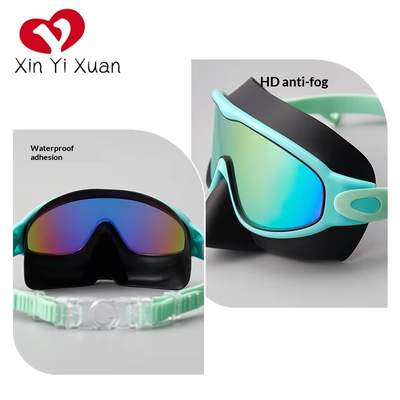 Adult Swimming Goggles with Anti-Fog Technology and Adjustable Silicone Strap in Electroplating Finish