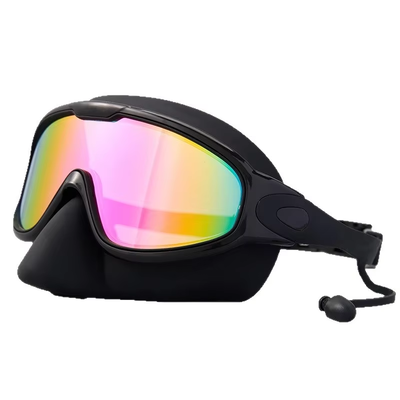 Adult Swimming Goggles with Anti-Fog Technology and Adjustable Silicone Strap in Electroplating Finish