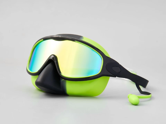 Adult Swimming Goggles with Anti-Fog Technology and Adjustable Silicone Strap in Electroplating Finish