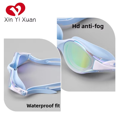 Adult swimming goggles - High-definition anti-fog and waterproof electroplated - Women's and men's silicone connected swimming goggles - Factory direct supply for wholesale