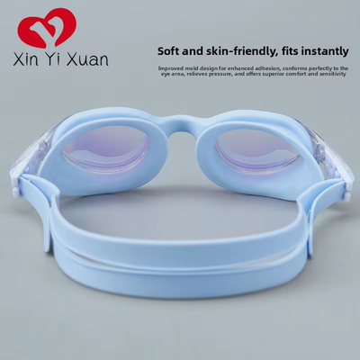 Adult swimming goggles - High-definition anti-fog and waterproof electroplated - Women's and men's silicone connected swimming goggles - Factory direct supply for wholesale