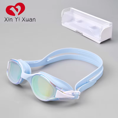 Adult swimming goggles - High-definition anti-fog and waterproof electroplated - Women's and men's silicone connected swimming goggles - Factory direct supply for wholesale