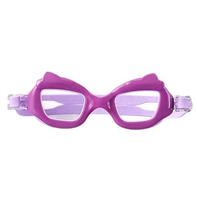 Wholesale Factory Customization Children's Cartoon Cat-Ear Swimming Goggles with Anti-Fog Technology and High-Definition Lens for Clear Vision