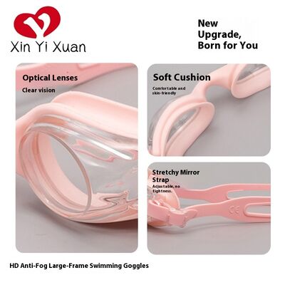Factory Wholesale Kids Swim Goggles Anti Fog Waterproof PC Impact Resistant Lens Soft Silicone Face Seal Flexible Silicone Head Strap for Children Swimming Training