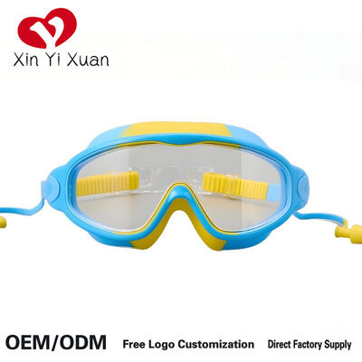 Children's Waterproof PVC Frame Swimming Goggles HD PC Lens Anti-Fog UV Protection for Kids Swim Training Gear