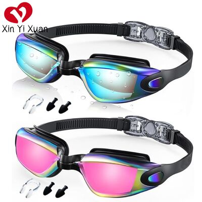 New style swimming goggles - Adult cross-border silicone anti-fog, electroplated waterproof for outdoor use - swimming goggles